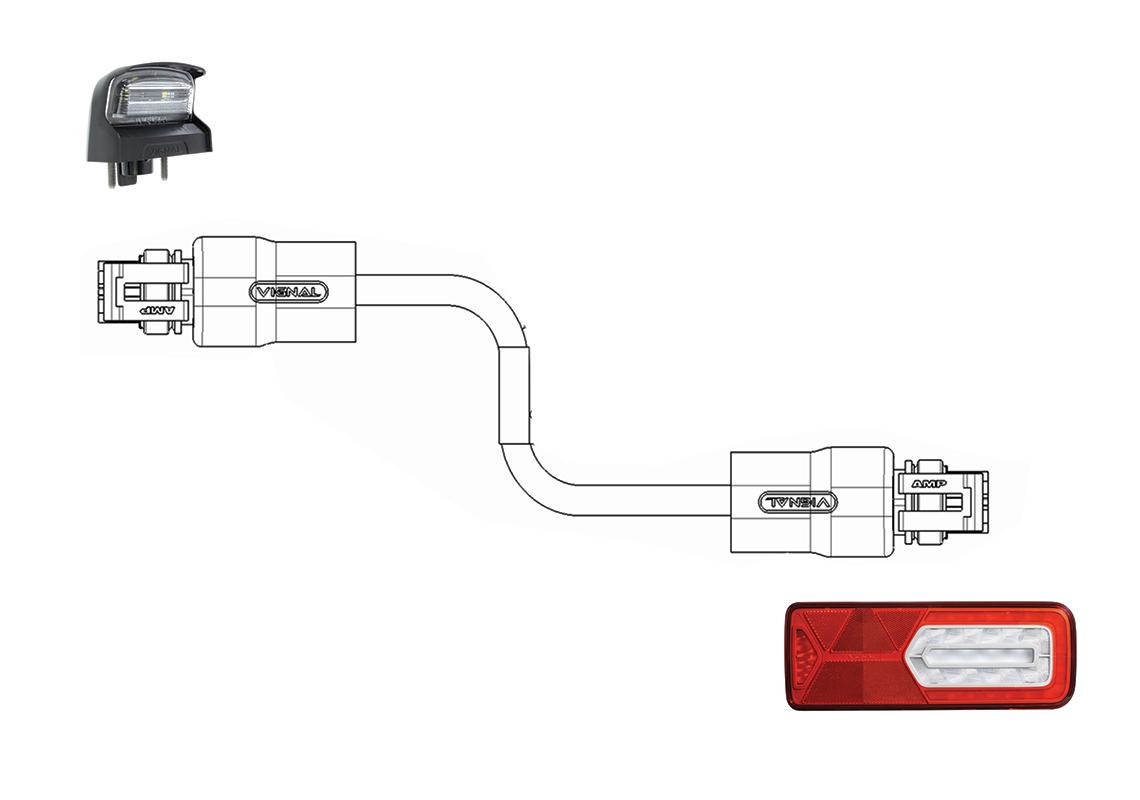 Superseal harness ADR female 2 pins cable 1,5 m